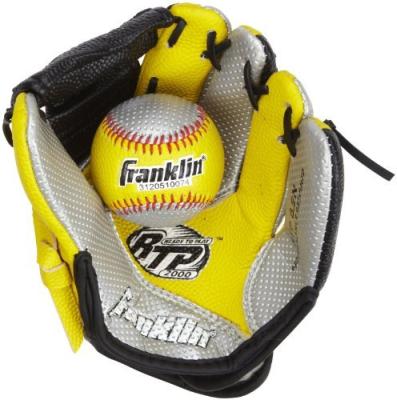 UPC 025725314140 product image for Franklin Sports 6844S1F4 8.5 in. Air Tech Baseball Glove & Ball Blue & Black | upcitemdb.com