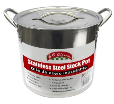 Mbr Bc17670 20 Qt Stainless Steel Stock Pot With Lid