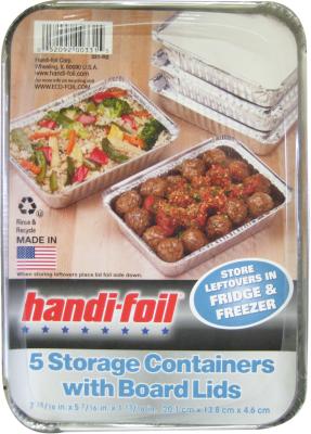 UPC 052092003315 product image for Handi Foil 331-6 36 oz Freezer Container Pan with Lid 5 Count | upcitemdb.com