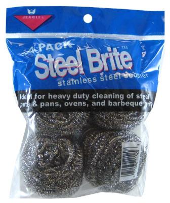 UPC 071582115208 product image for Eagle Home Products 11520 Brite Stainless Steel Scrubbing Pads Pack of 4 | upcitemdb.com