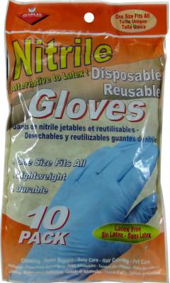 UPC 071582700107 product image for Eagle Home Products 70010 Nitrile Disposable Gloves Pack of 10 | upcitemdb.com