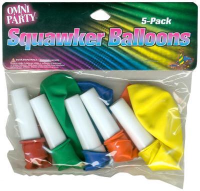 UPC 076258001052 product image for Omniglow 8-22105 Squawker Balloon 5 Count | upcitemdb.com