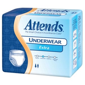 Ap0720100 White Underwear Extra Absorbency, Medium - 100 Per Case