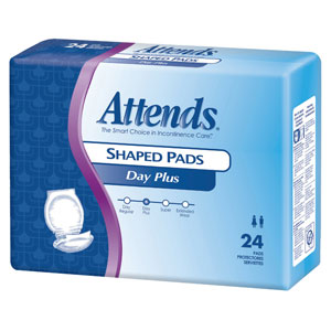 Spdp Shaped Pads Day Plus, 96 Per Case