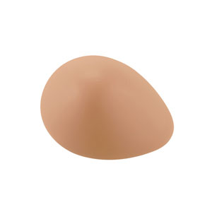 537 Oval Post Mastectomy Silicone Breast Form, Beige - Size 8