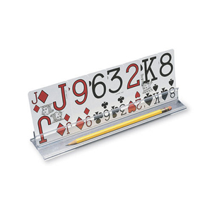 15 In. Playing Card Holder With Low Vision Playing Cards