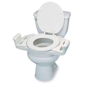 Elevated Push-up Toilet Seat With Standard Armrests