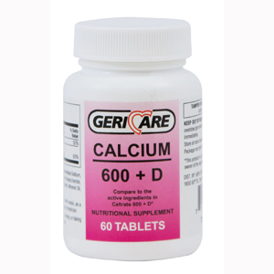 Mckesson 60-747-06 Calcium Supplement With Vitamin D, 12 Per Case