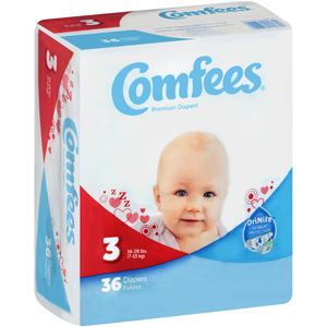 Cmf-3 Disposable Baby Diapers, Size 3 - 144 Per Case