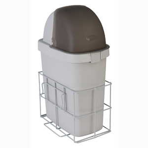 Waste Bin With Accessory Rail For Rescue Cart