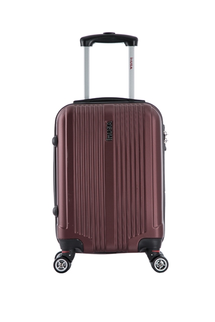 Iusfo00s-win 18 In. San Francisco Lightweight Hardside Spinner Carry-on Luggage, Wine