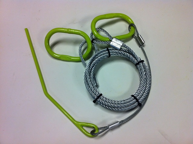 Heavy Duty Log Choker Cable With Rings & Probe Stake