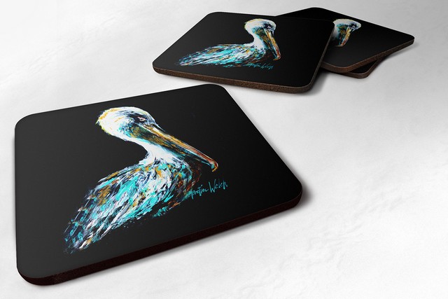 MW1164FC Dressed in Black Pelican Foam Coaster