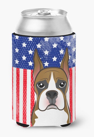 American Flag & Boxer Can Or Bottle Hugger