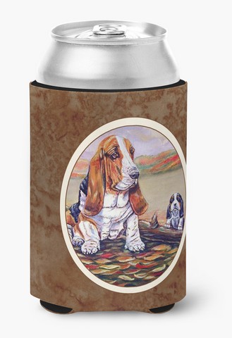 7004cc Basset Hound Can Or Bottle Hugger, 0.25 X 4 X 5.5 In.