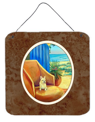 7181ds66 French Bulldog At The Beach Cottage Wall Or Door Hanging Prints