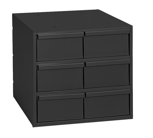 001-95 11.63 In. Steel 6 Drawer Vertical Cabinet For Small Part Storage, Gray