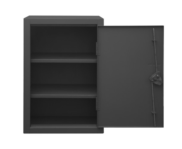 Hdc-202436-2s95 12 Gauge 4 Adjustable Shelves & Recessed Door Style Lockable Cabinet, Gray - 24 X 20 X 36 In.