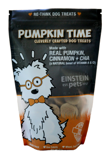 1075-4107 All Natural Pumpkin Time Omega Dog Treat - 4 Bags