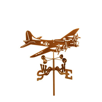 Ez1000-4s B17 Airplane Weathervane With Four Sided Mount