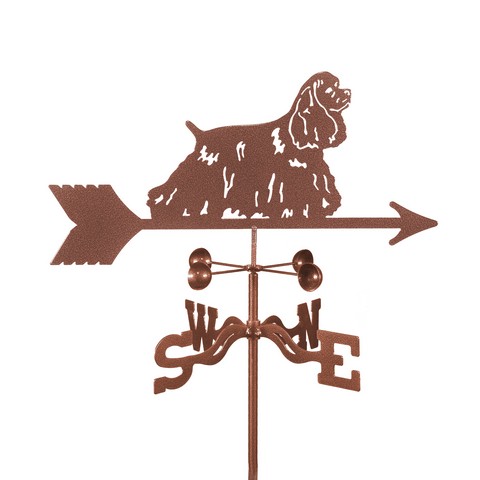 Ez1406-4s Cocker Spaniel Dog Weathervane With Four Sided Mount