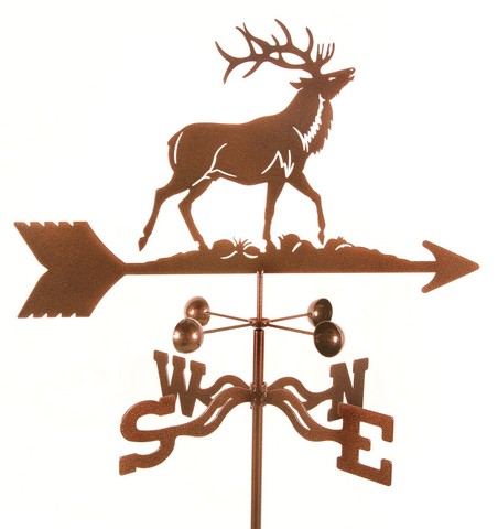 Elk Weathervane With Four Sided Mount