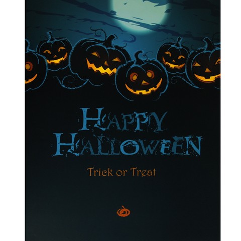 23.5 In. Battery Operated Happy Halloween Led Lighted Canvas Wall Art
