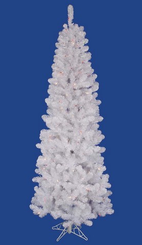 UPC 715833000058 product image for 6.5 ft. x 32 in. Pre-Lit White Winston Pine Artificial Christmas Tree - Multi LE | upcitemdb.com