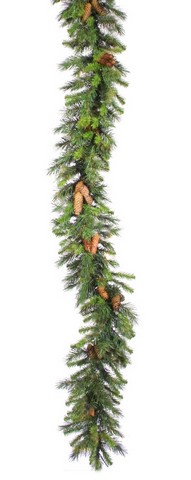9 Ft. X 12 In. Dakota Red Pine Artificial Christmas Garland With Pine Cones - Unlit