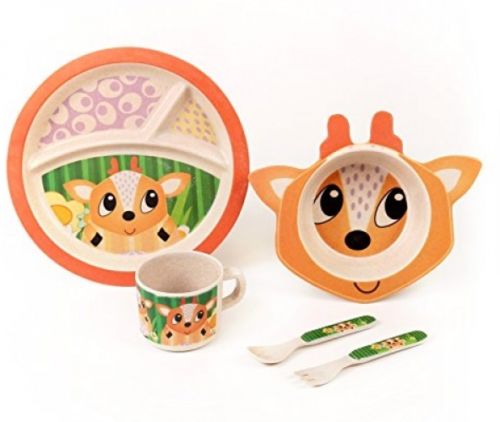 Baby The Deer Bamboo Kids Meal Set