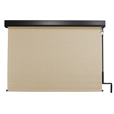 E70.68.40 Exterior Crank Sunshade With Valance, Tropic - 72 X 96 In.
