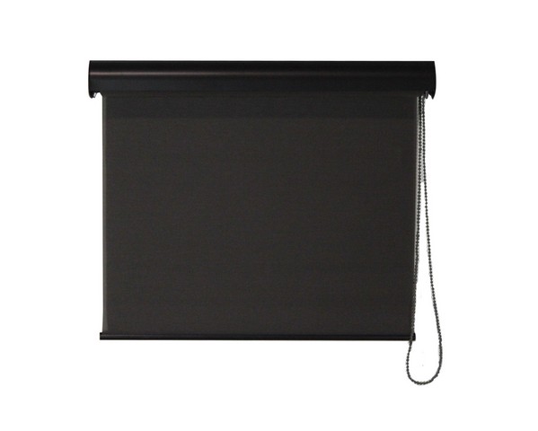 I40.23.3008 Interior Corded Sunshade With Valance, Dark Brown - 23 X 72 In.