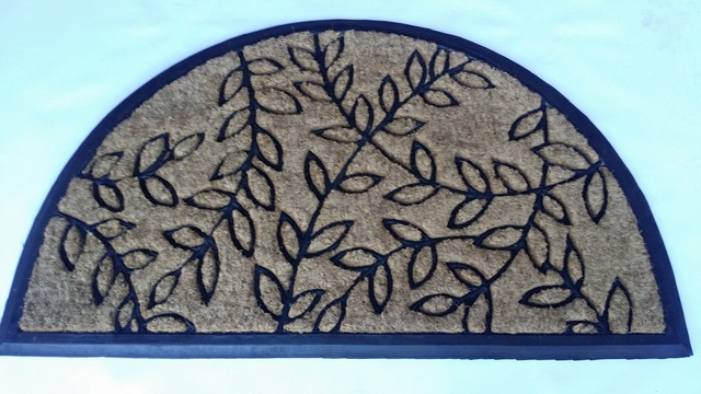 Le L239 Leaf Pattern Coir Door Mat