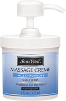 Performance Touch Bon1056 6 Oz Bon Vital Multi Purpose Massage Cream, Unscented