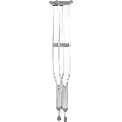 Zzradl80 4 In. 6 In. To 5 Ft. 2 In. Aluminum Crutches Youth, Pair