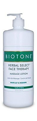 Biotone Bio13932oz Herbal Select Therapy Face Massage Lotion, 32 Oz