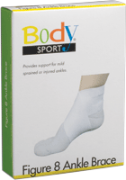 Bds768sml Figure 8 Latex Free Elastic Ankle Brace ,white - Small