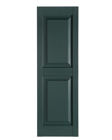 Perfect Shutters Ir521535331 Premier Raised Panel Exterior Decorative Shutters, Heritage Green - 15 X 35 In.