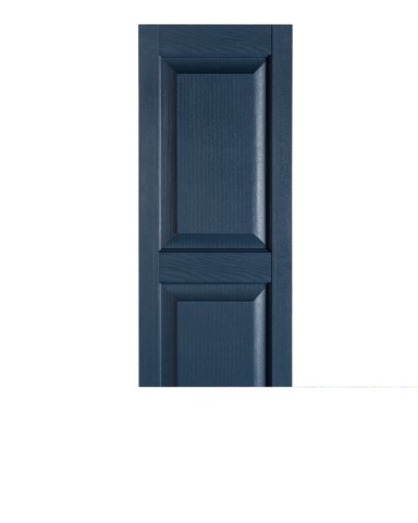 Perfect Shutters Ir521543004 Premier Raised Panel Exterior Decorative Shutters, Bedford Blue - 15 X 43 In.