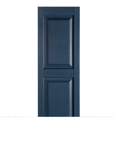 Perfect Shutters Ir521547004 Premier Raised Panel Exterior Decorative Shutters, Bedford Blue - 15 X 47 In.