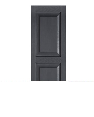 Perfect Shutters Ir521547007 Premier Raised Panel Exterior Decorative Shutters, Dark Gray - 15 X 47 In.
