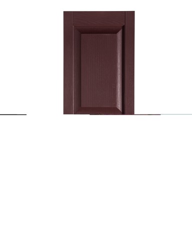 Perfect Shutters Ir521559260 Premier Raised Panel Exterior Decorative Shutters, Burgundy - 15 X 59 In.