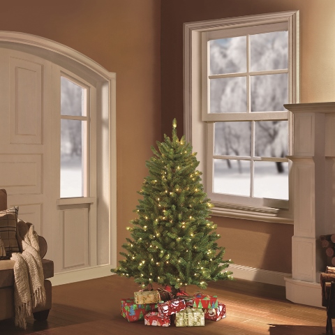 4.5 Ft. Pre-lit Fraser Fir Artificial Christmas Tree With 250 Clear Ul Lights