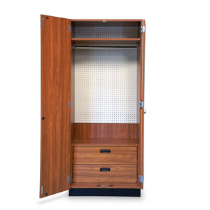 Hausmann 8255 Storewall Storage System-cabinet, Natural Oak