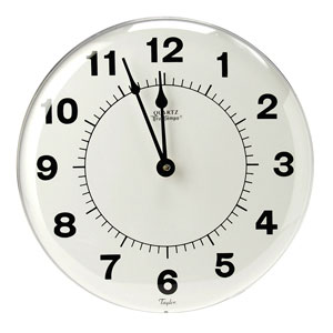 12 In. Large Dial Patio Clock