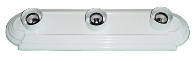 Victor Metal 3 Light Bathroom Vanity White