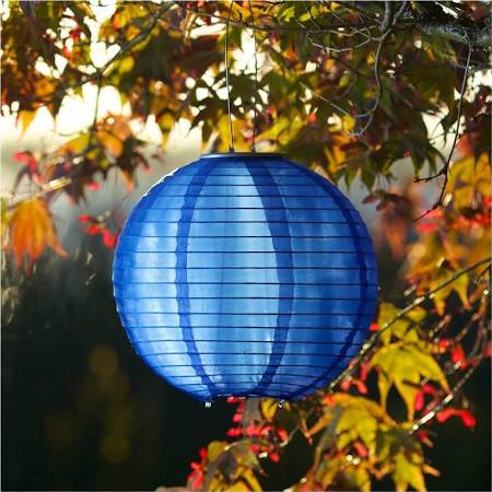 31584 Glow Solar Lantern, Blue