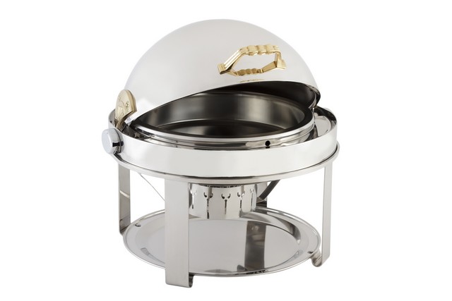 12010 2 Gal Dripless Round All Stainless Steel Chafer