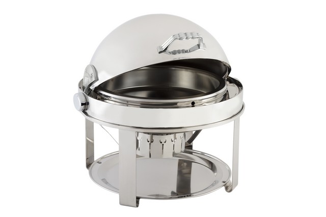 12010ch 20.25 X 18.75 X 19.25 In. Dripless Round Chafer With Chrome Trim