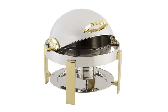 20014 14 In. Dia. Petite Chafer With Contemporary Legs, 3 Quart